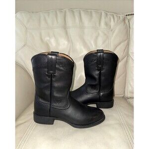 Ariat Leather Boots Size 8D Mens Heritage Roper Western Boot Black  10002280